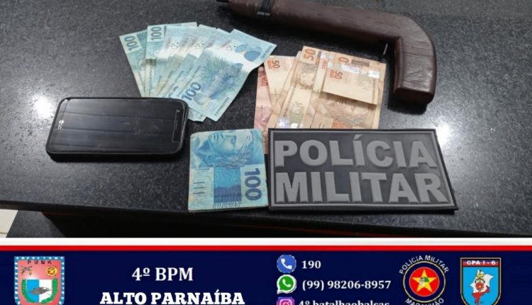 SUSPEITO DE ASSALTOS É PRESO POR POLICIAIS DO 4º BPM