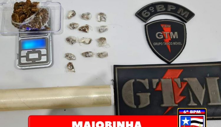 PMMA APREENDE DOIS SUSPEITOS COM SUBSTÂNCIA SEMELHANTE A MACONHA