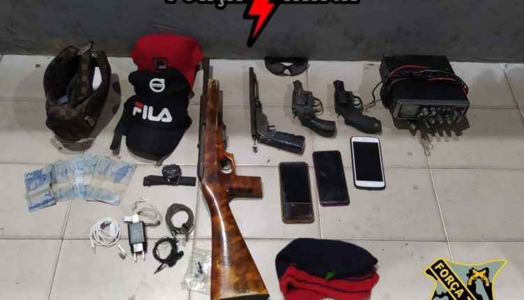 PMMA apreende armas, munições, troca tiros e frustra assalto na MA-106