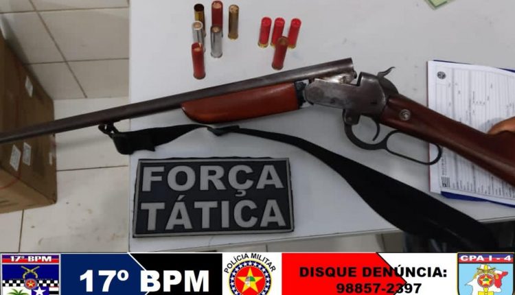 Polícia Militar prende suspeito de efetuar disparos de arma de fogo, em Codó-MA