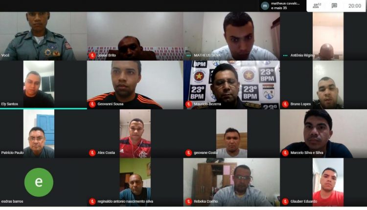 Polícia Militar do Maranhão realiza reunião virtual com todo o efetivo do 23º BPM