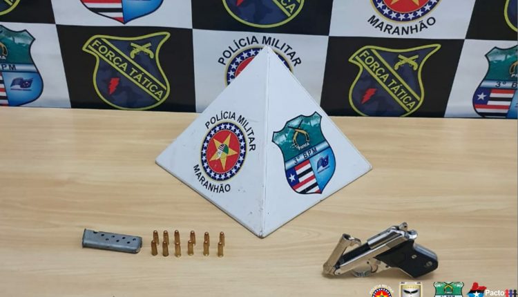 PMMA conduz suspeito por porte ilegal de arma de fogo, em Imperatriz-MA