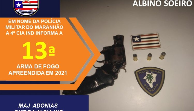 Policiais militares apreendem arma de fogo em Andiroba