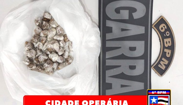 Policiais militares apreendem entorpecentes na Unidade 105 da Cidade Operaria