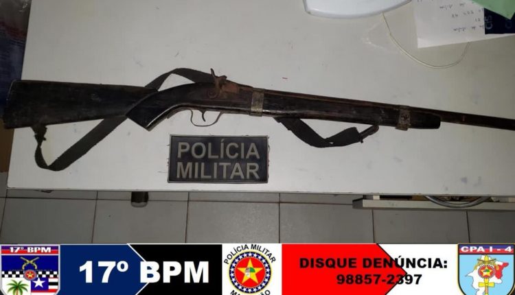 PMMA apreende arma de fogo em Codó