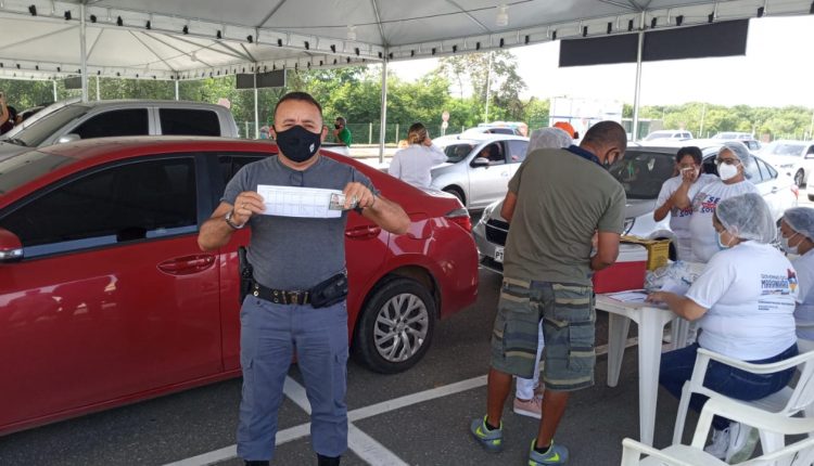 Policiais Militares recebem vacina contra COVID-19, em São Luís e Imperatriz