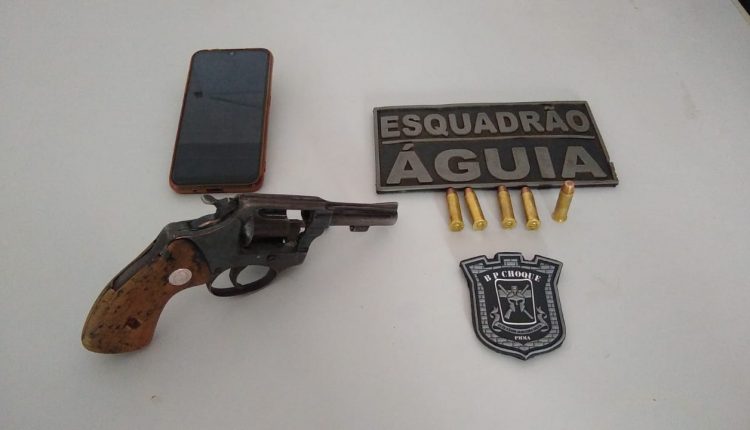 Polícia Militar apreende arma de fogo e munições na Vila Valian