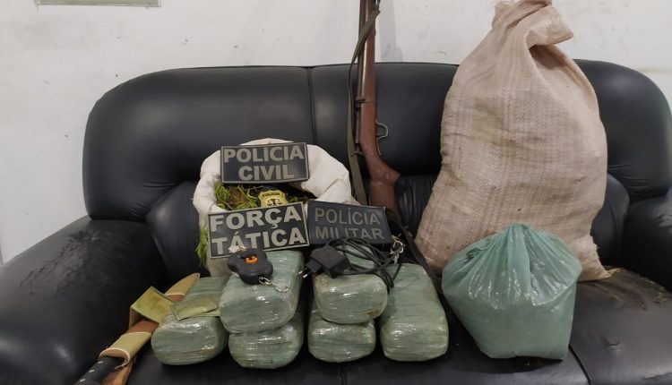 Operação conjunta entre 5⁰BPM e Polícia Civil apreende arma e drogas em Jenipapo dos Vieiras