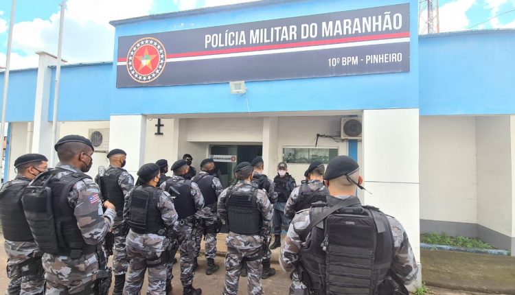 10º Batalhão da PMMA recebe reforço da Força Estadual Integrada de Segurança Pública