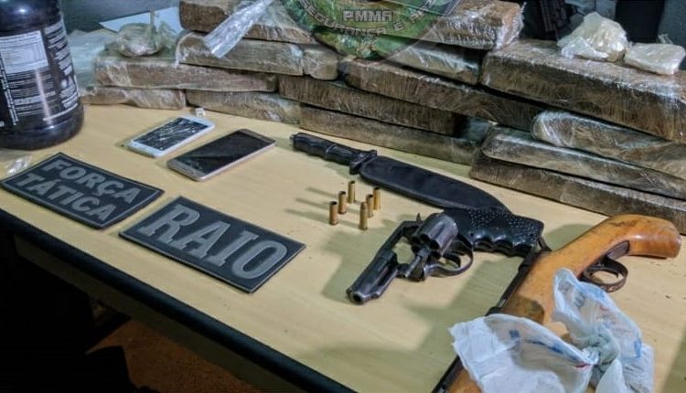 PMMA apreende drogas e arma de fogo em Imperatriz-MA