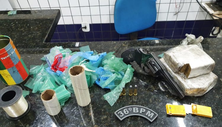 Polícia Militar apreende arma, munições e drogas na área de Cajari-MA