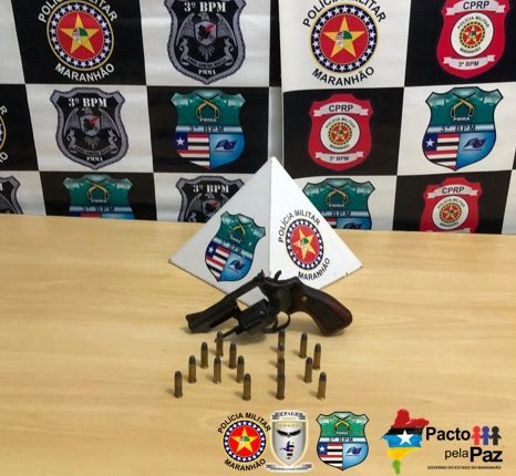Polícia Militar conduz suspeito por posse irregular de arma de fogo