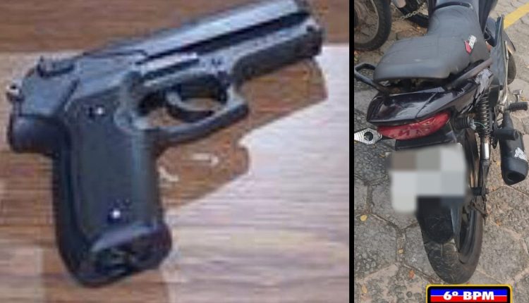 PMs do 6⁰ BPM prendem homens suspeitos de assaltos e apreendem simulacro de arma de fogo