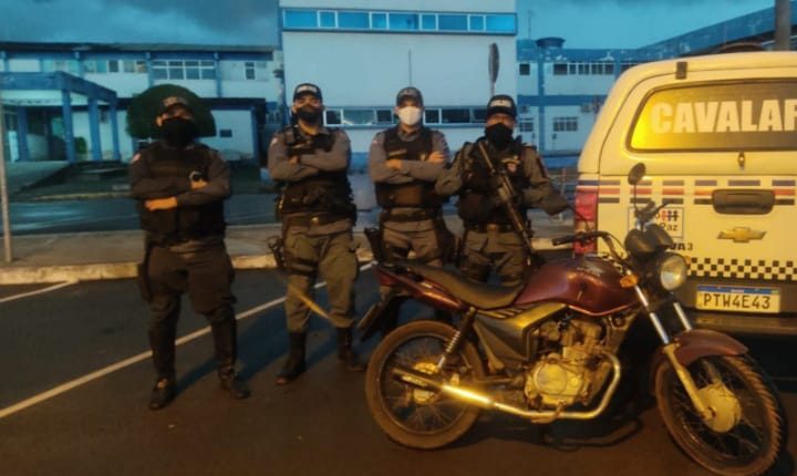 Policiais do RPMont apreendem motocicleta com numeração raspada