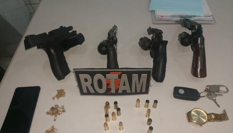 PMMA APREENDE QUATRO ARMAS FOGO NA CIDADE OLÍMPICA