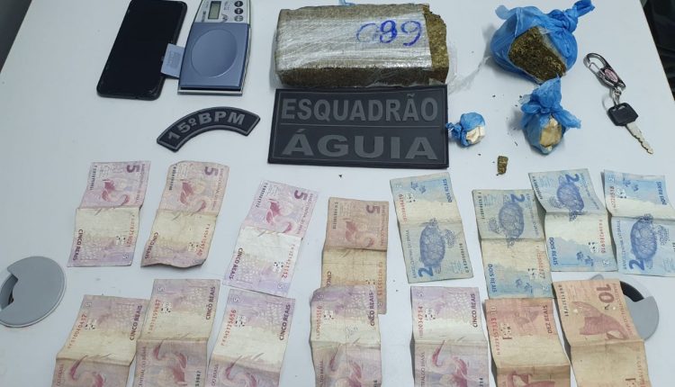 Policiais do 15º BPM apreendem drogas em Bacabal