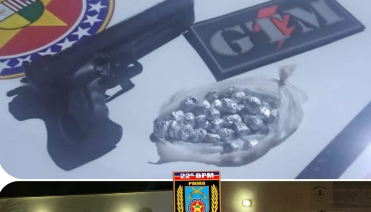 Polícia militar prende suspeitos de tráfico de drogas no bairro da Pindoba