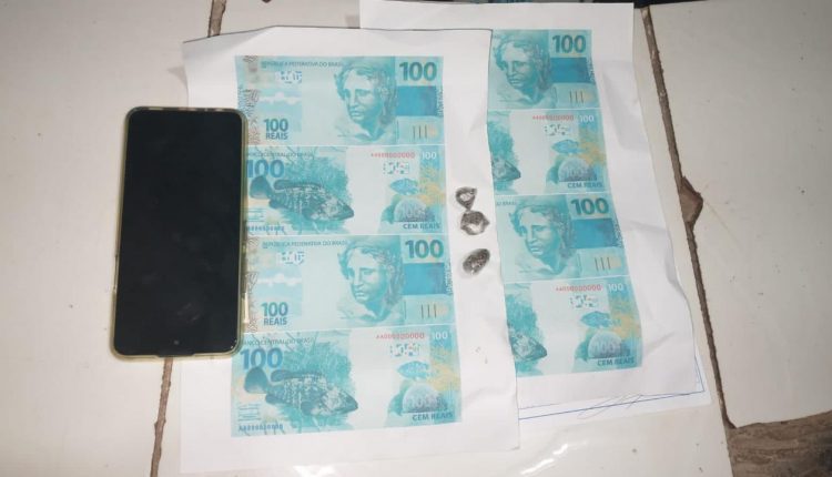 PMMA apreende substância semelhante à maconha e R$ 800 em notas falsas em Vargem Grande