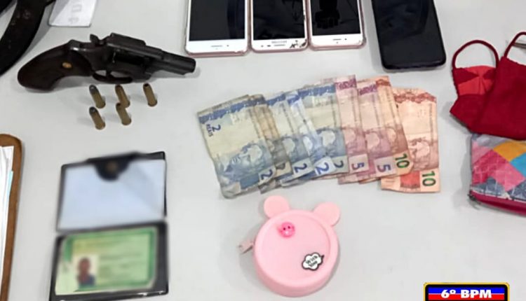 Casal que praticava assaltos na Cidade Operária é preso com arma de fogo por policiais do 6º BPM
