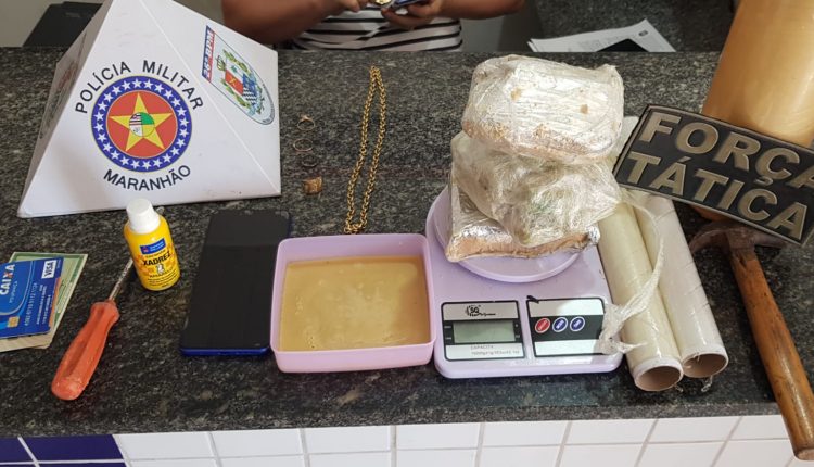 Policiais do 26º BPM apreendem substância semelhante ao crack em Açailândia