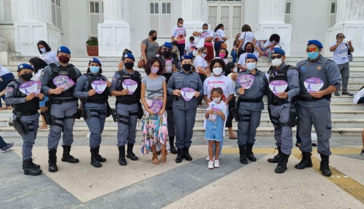 PMMA por meio da Patrulha Maria da Penha participa de Caminhada pelo Fim da Violência Doméstica