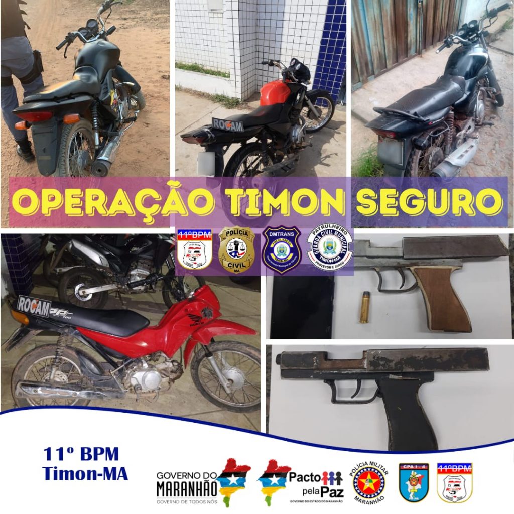Operação Timon Segura apreende três armas de fogo e recupera cinco ...