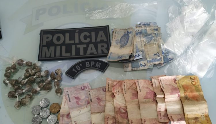 POLÍCIA MILITAR PRENDE SUSPEITO DE TRÁFICO DE DROGAS EM PALMEIRÂNDIA MA