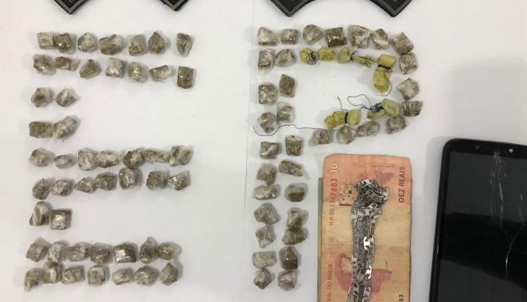 PMMA PRENDE SUSPEITO DE TRAFICO DE DROGAS E APREENDE ARMA DE FOGO NA ÁREA DE ATUAÇÃO DO 7º BPM