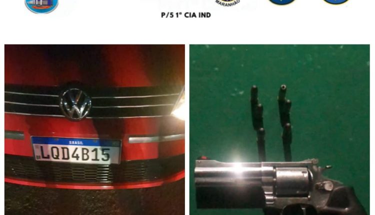 Polícia Militar prende bando com arma de fogo no Bairro da Pirâmide na Raposa