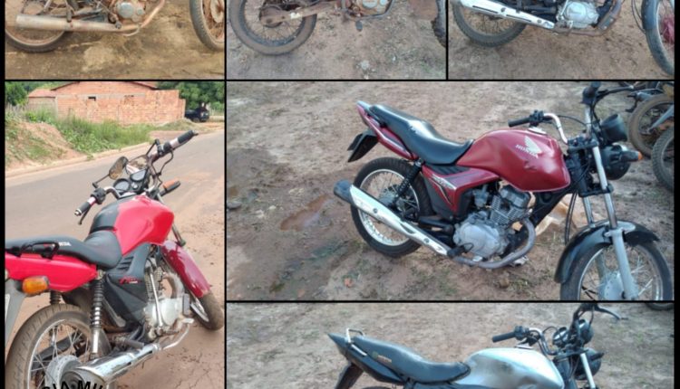 Polícia Militar recupera seis motocicletas durante Operação Cidade Segura em Aldeias Altas