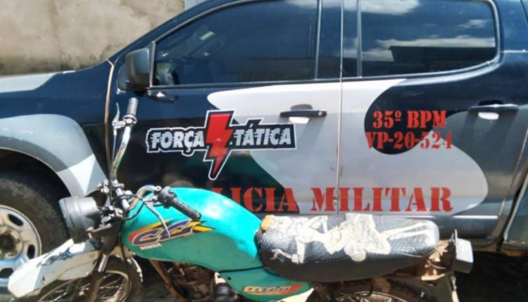 Polícia Militar recupera mais uma moto roubada