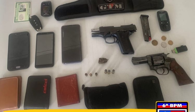 Polícia Militar prende quatro criminosos com duas armas de fogo no bairro São Bernardo em São Luís