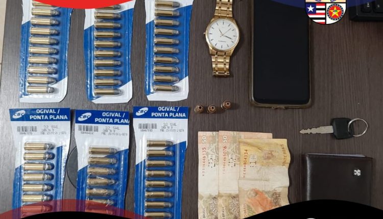 Polícia Militar prende dupla por porte ilegal de munições em Bacuri