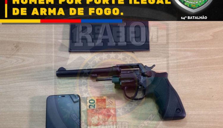 14º BPM prende homem por porte ilegal de arma de fogo em Imperatriz