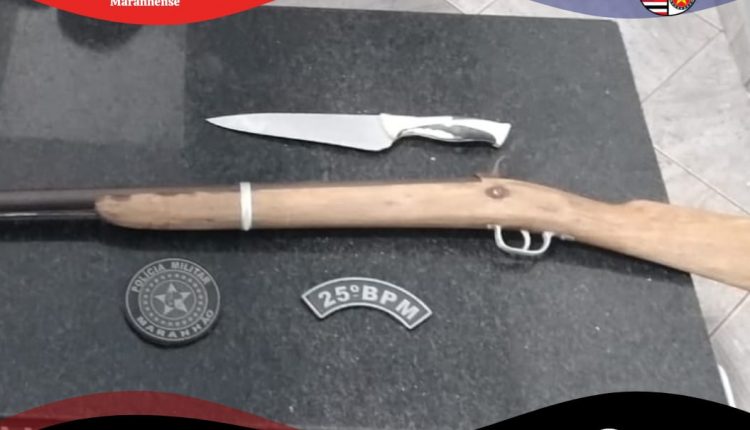 25º BPM IMPEDE FEMINICÍDIO E PRENDE AGRESSOR COM ARMA DE FOGO EM CURURUPU