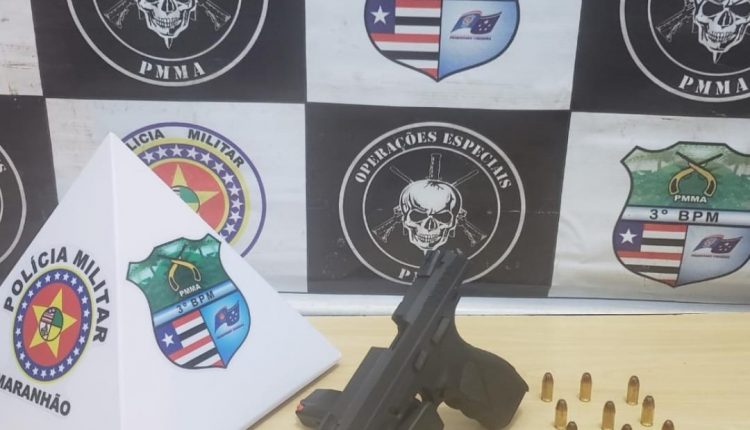 Polícia Militar prende homem por porte ilegal de arma de fogo em Imperatriz