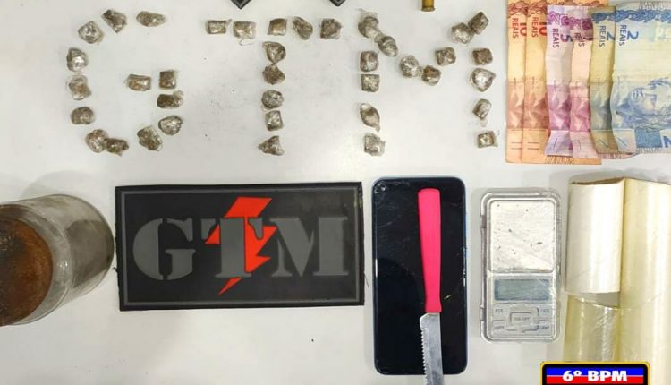 Polícia Militar prende homem com drogas no bairro da Maiobinha em São Luís