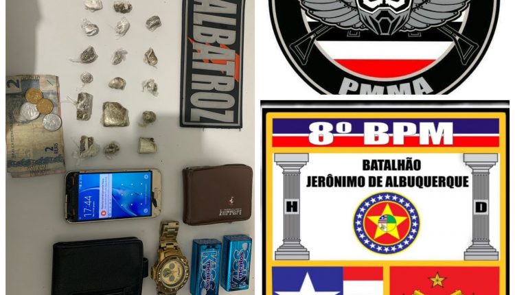 POLÍCIA MILITAR PRENDE SUSPEITOS DE TRAFICO DE DROGAS NO BAIRRO DO ANGELIM