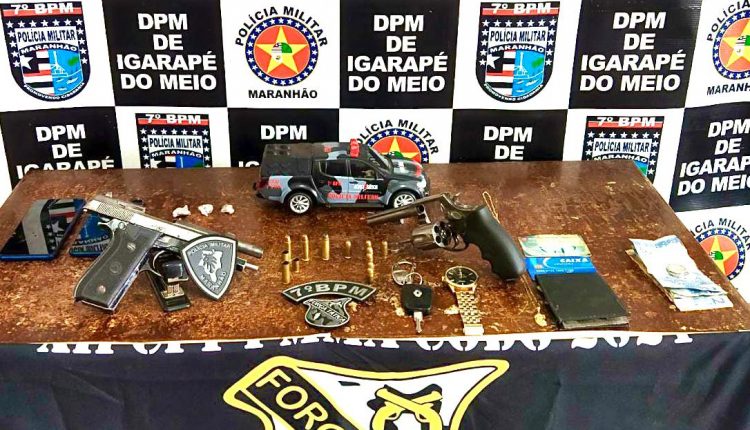 Polícia militar apreende duas armas de fogo no município de Igarapé do Meio