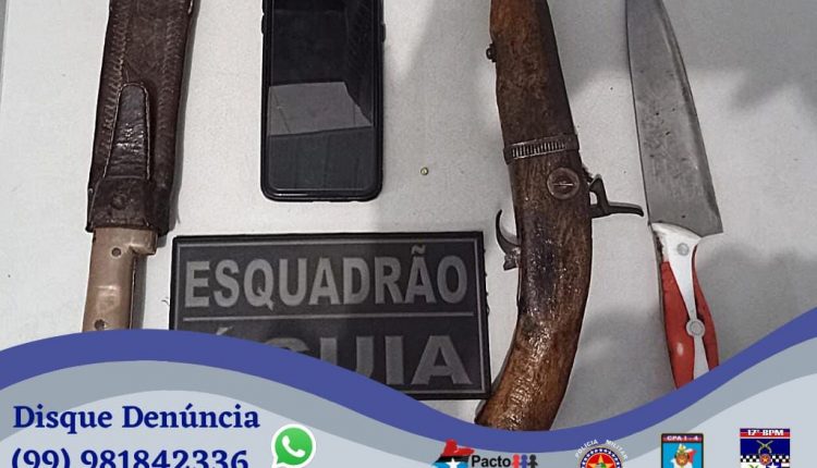 Ações da PM em Codó resultam na apreensão de duas armas de fogo