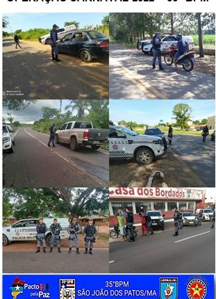 Operação Carnaval: Polícia Militar realiza ações ostensivas no Médio Sertão Maranhense