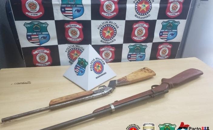 3º BPM retira de circulação mais quatro armas de fogo da sua área de atuação