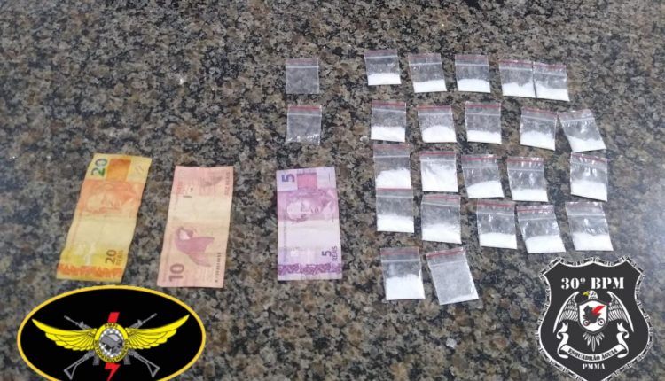POLÍCIA MILITAR PRENDE SUSPEITO DE TRÁFICO DE DROGAS NO MUNICÍPIO DE BURITICUPU