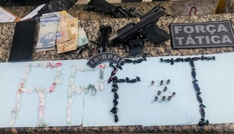 Polícia militar apreende arma, drogas e munições em Presidente Dutra-Ma.