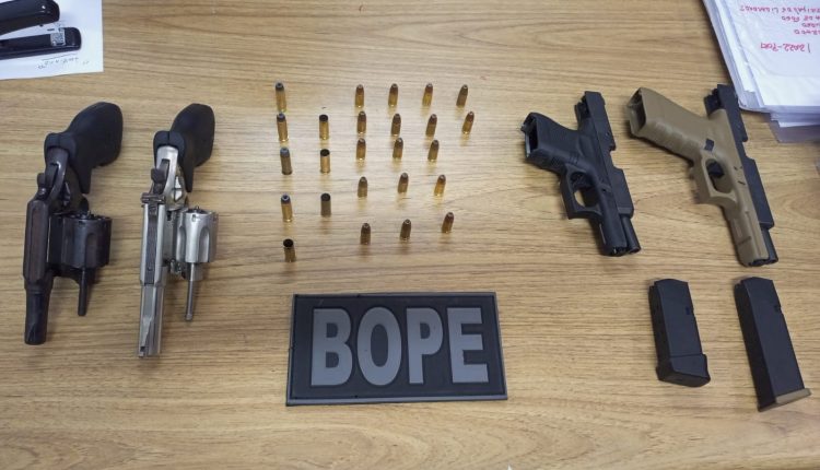 Polícia Militar apreende quatro armas de fogo com criminosos em São Luís