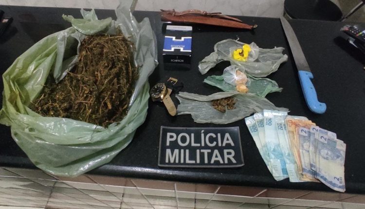 Drogas são apreendidas e suspeito de tráfico é preso pela PM em Brejo-MA