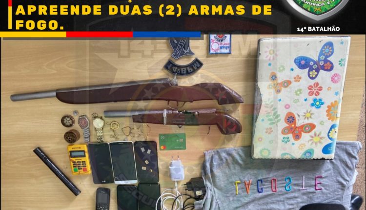 Polícia Militar apreende duas armas de fogo em Imperatriz