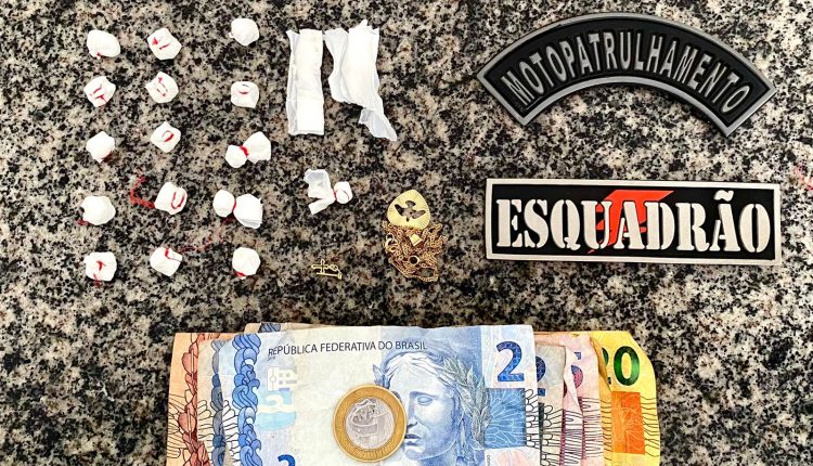 POLÍCIA MILITAR PRENDE SUSPEITO DE TRAFICO DE DROGAS EM SANTA INÊS