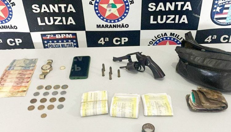 PMMA APREENDE ARMA DE FOGO EM SANTA LUZIA