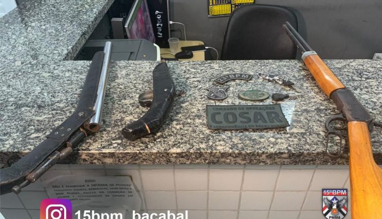 Em operação conjunta, policiais do 15ºBPM e 23º BPM recuperam motos roubadas e apreendem armas de fogo